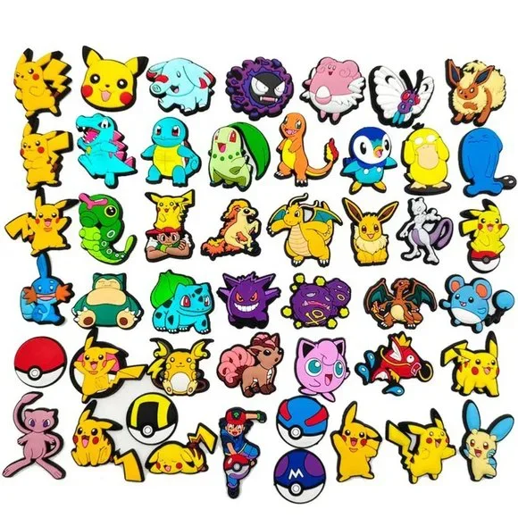 *NEW - 8-pcs* Pokemon Pikachu Video Game Shoe Charms for Your Crocs (Asst. D) - Picture 4 of 7
